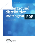 Underground Distribution Switchgear: Catalog Information