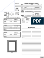 5e Character Sheet