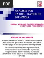 Análisis Por Ratios - Ratios de Solvencia - 8