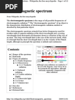 Electromagnetic Spectrum