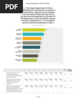 ODFW Director Recruitment Survey 11-17-14