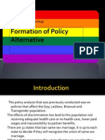 Formation of Policy Alternative