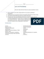 Unit 4: Data Analysis and Probability: Standard MM2D1