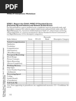 WISC Worksheet