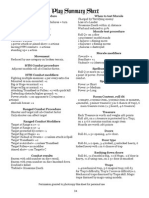 SBH Play Summary Sheet