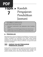 Kaedah Pengajaran Pendidikan Jasmani