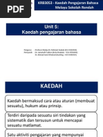 Unit 5 - Kaedah Pengajaran Bahasa PDF