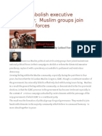 Moves To Abolish Executive Presidency Muslim Groups Join Nationalist Forces