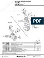 Shimano EV-FD-C101-E, C102 Altus Top Swing Front Derailleur