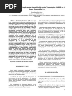 Caso de Éxito en La Implementación Del Gobierno de Tecnologías, COBIT en El Banco Supervielle S.A