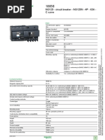 Product Data Sheet: NG125 - Circuit Breaker - NG125N - 4P - 63A - C Curve