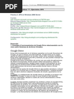 Google Drive: Práctica 3. DFS en Windows 2008 Server