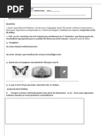 Avaliações Artes Primeiro Bimestre PDF