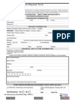 Peace Corps Domestic Vendor File Request Form 