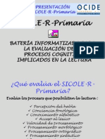 SICOLE (Evaluación Procesos Implicados en Lectura)