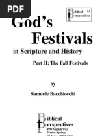 God's Festivals in Scripture and History - Part 2