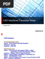 CAD Interfaces Translator Notes: October 2012