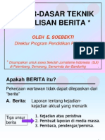 Dasar-Dasar Penulisan Berita