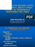 Los Sismos de Ancash Pisco Haiti Chile y El Desarrollo Soste