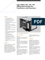 Areva KBCH Transformer Diff Relay