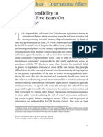 Bellamy, A. J. (2010) The Responsibility To Protect - Five Years On