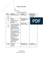 Agenda de Reunión