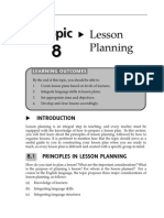 Topic 8 Lesson Planning