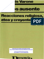 VARONE, François. El Dios Ausente PDF