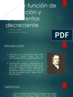 Teoría y Función de Producción y Rendimientos Decreciente