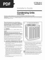 Installer's Guide For Condensing Units: 2TTB0 & 2TTB2