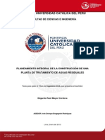 Planta - Aguas - Residuales - Bajo El Pmi - Tesis Pucp