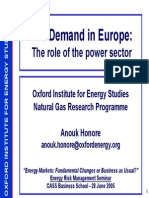 Energy Presentation27 GasDemandinEurope AHonore 2005