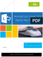 Microsoft Lync Server 2013 Step by Step For Anyone - REV014 PDF