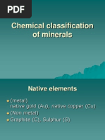 Chemical Classification of Minerals 