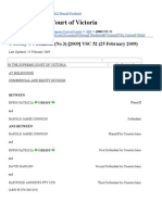 Cressy V Johnson & Ors (No 3) (2009) VSC 52 (25 February 2009)