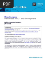 Discourses On ICT and Development