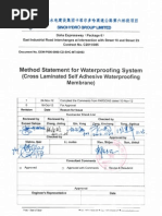 EXW-P006-0000-CD-SHC-MT-00093 Method Statement For Waterproofing System Rev 1