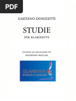 Donizetti Clarinet Study