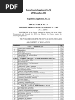 Public Procurement Regulations, 2006