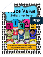 Place Value Bingo Game - 2 Digit Numbers Preview