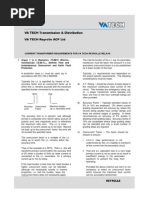 Current Transformer Requirements Fro VA Tech Relays