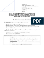 County Council For Montgomery County, Maryland Sitting As The District Council For That Portion of The Maryland-Washington Regional District Within Montgomery County, Maryland