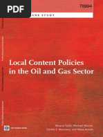 Local Content Policies in The Oil and Gas Sector