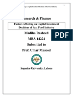 Finance Research