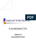 Company Level: The Value Chain and NPD: Dr.-Ing. Amalia Suzianti, ST, M.SC