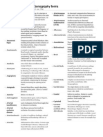 Vascular Sonography Terms