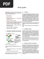 European Standard Steel Grades