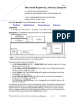 Introduction To The Mechatronic Engineering Laboratory Equipment