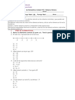 Evaluación Números Enteros 7