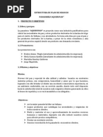 Estructura de Un Plan de Negocio Trabajo Panaderia